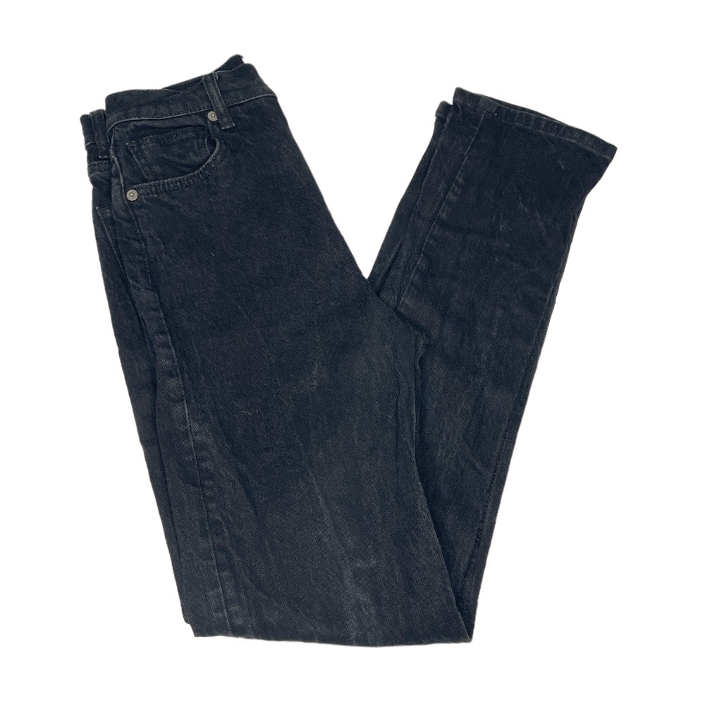 Reformation Liza Ultra High Rise Straight Leg Jeans Black Size 26